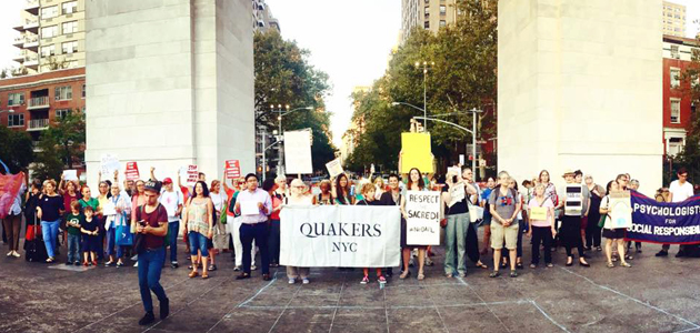 Friends stand with Standing Rock Sioux