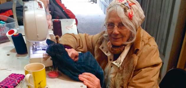 Following the thread: Anne M Jones revisits her time in a Calais Jungle warehouse