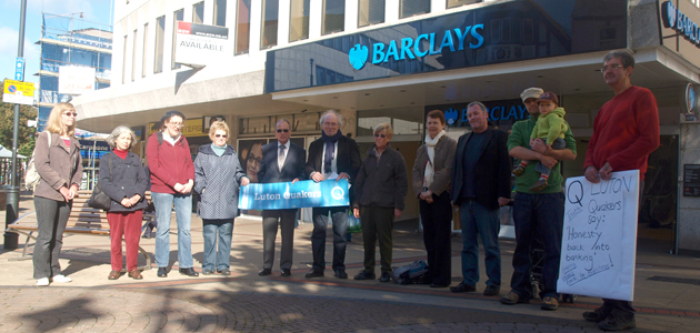 Luton Quakers protest