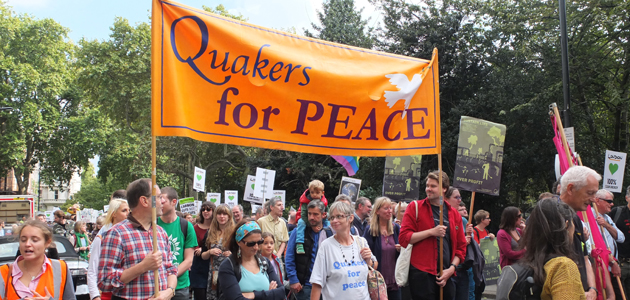 Quakers march for climate change