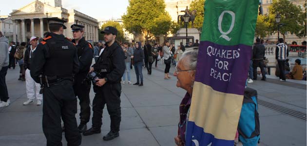 Quakers protest at arms fair