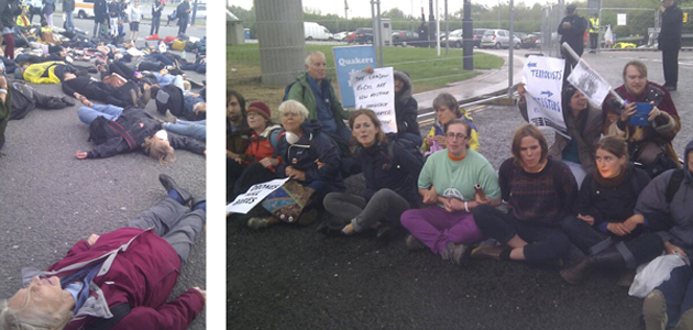 Protests at arms fair