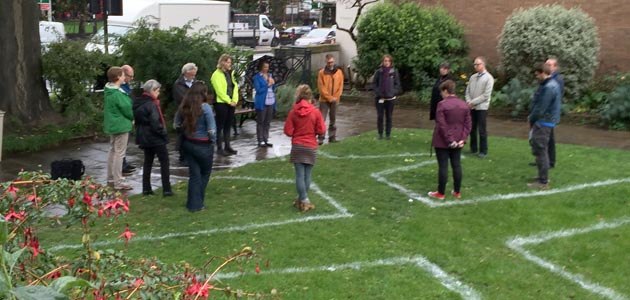 Drone protest at Friends House