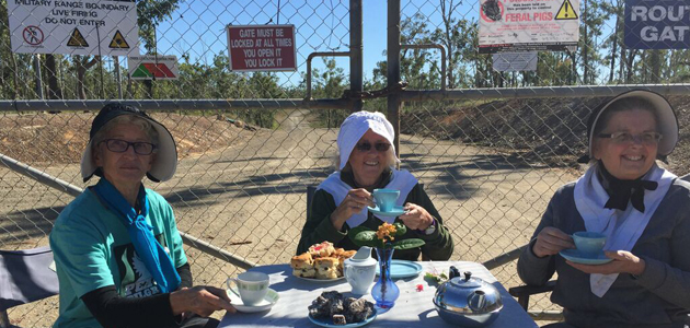 Australian Friends fined for tea-party protest