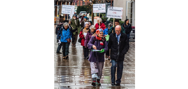 Hereford Expo protest