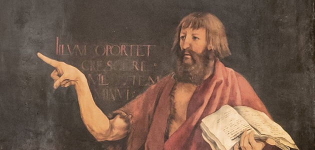 ‘There was a person, named John, sent from God: he came as a witness…’ (John 1:6-7)