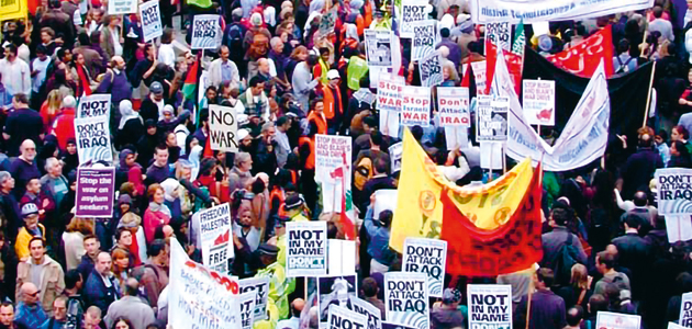 March of time: Tony D’Souza on Iraq war protests