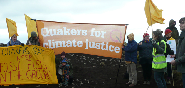 Yellow flags over Pendle Hill