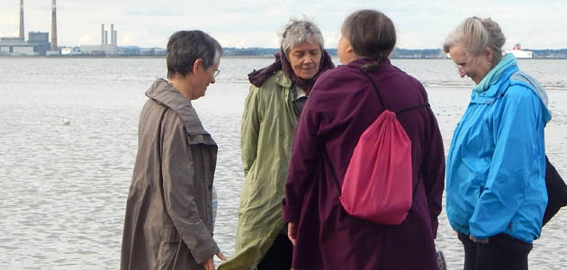 Friends take to the waves