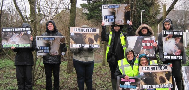 Quakers in slaughterhouse vigil