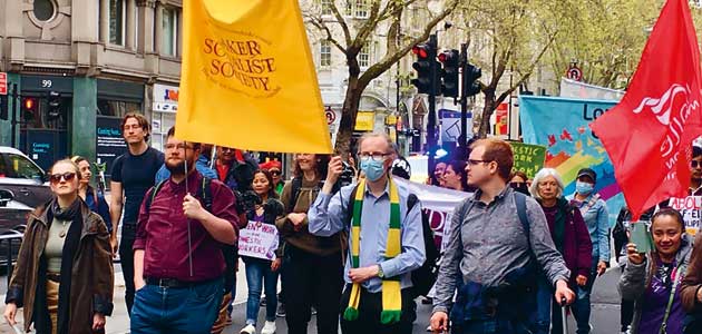 Quakers march on May Day