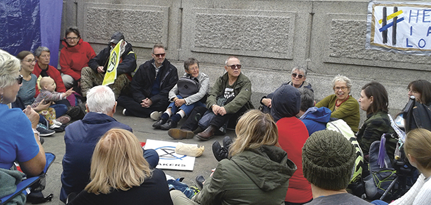 ‘We show respect to everyone… We engage in no violence, physical or verbal, and carry no weapons.’