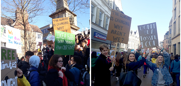 Quaker children in climate change protests