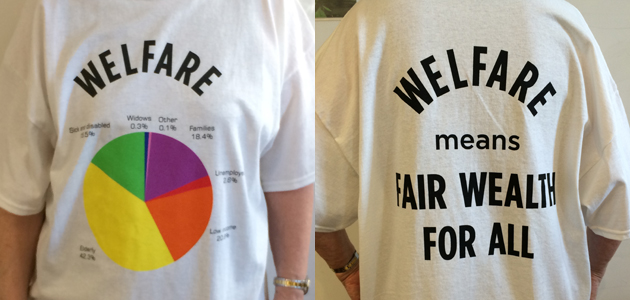 Meeting for Sufferings: Fair wealth T-shirts
