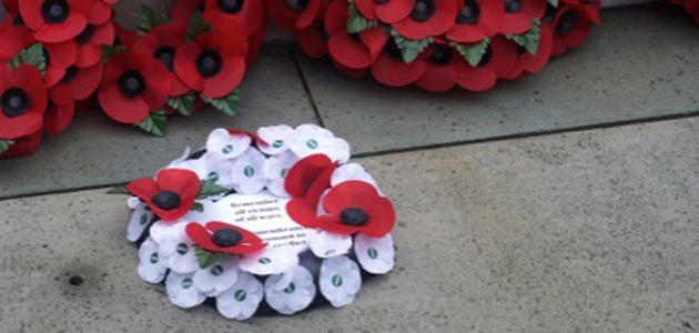 White poppies laid in Leeds