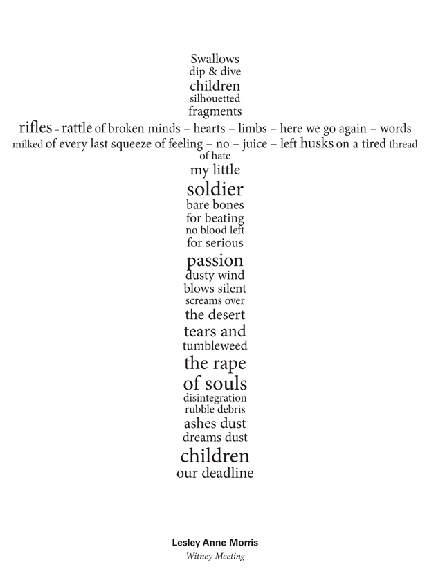 Thought for the Week: A word collage on peace and conflict