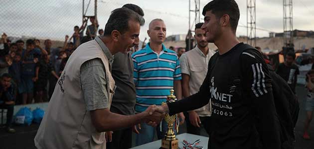 AFSC hosts relief football in Gaza
