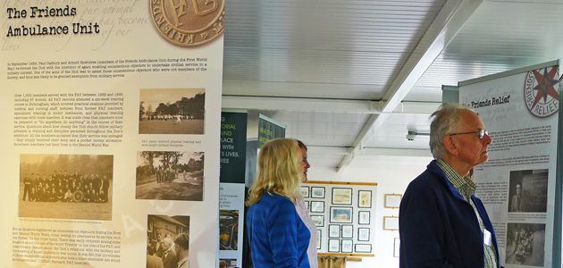 Quaker exhibition at the  National Memorial Arboretum