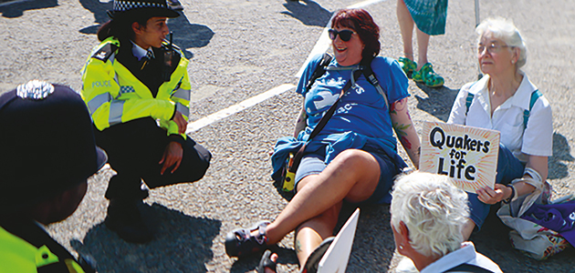 Quakers in court for DSEI witness