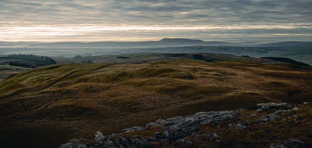 Scree at  Pendle Hill