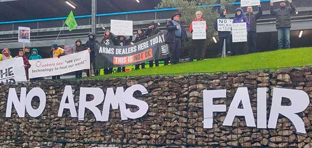 Quakers on trial for arms witness