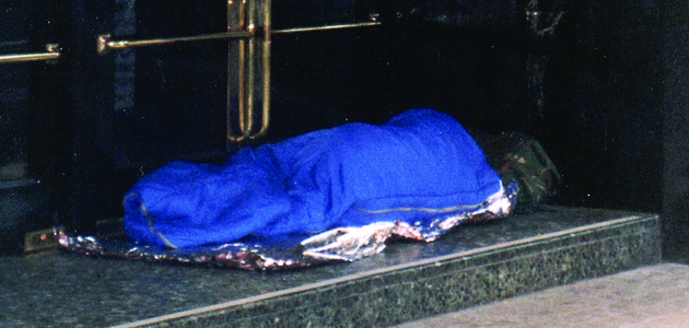 Rough sleepers on the increase