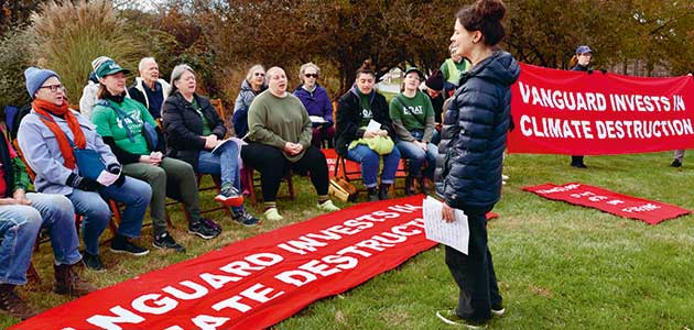 Quakers call for green Vanguard CEO