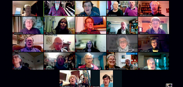 Friends form virtual choir